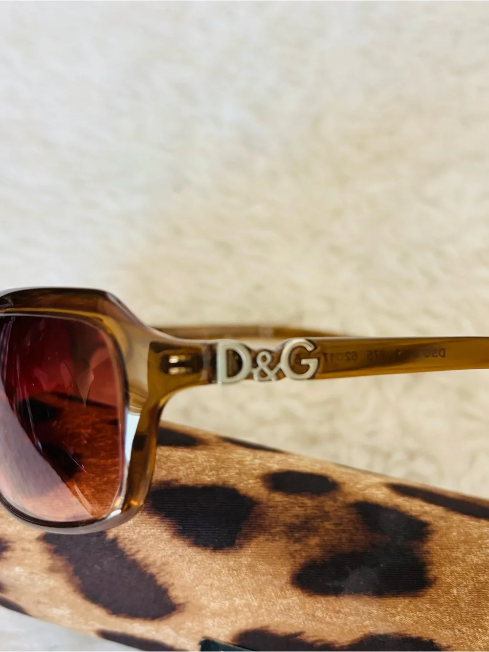 Dolce & Gabbana DG 2192 Clear Light Brown Frame Brown Gradient Sunglasses